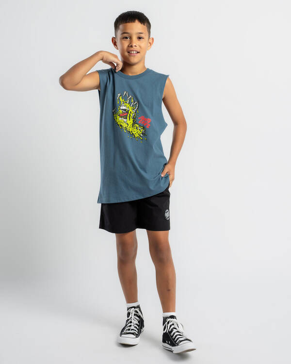 Santa Cruz Boys' Melting Hand Front Muscle Tank for Mens