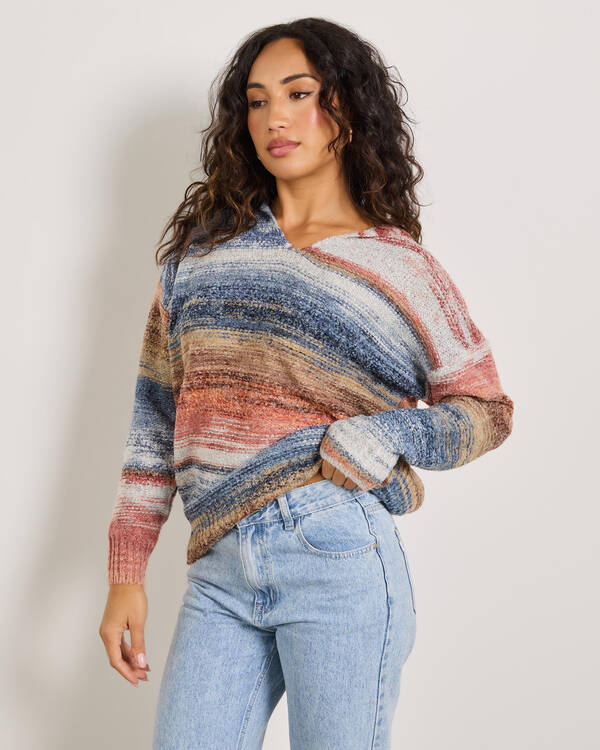 Mooloola Bronte Hooded Knit Jumper for Womens