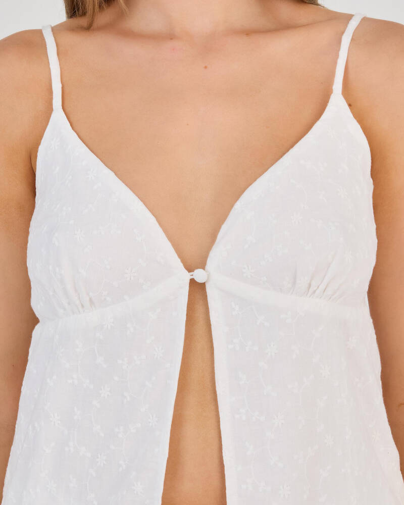 Thanne Aubrey Split Front Top for Womens