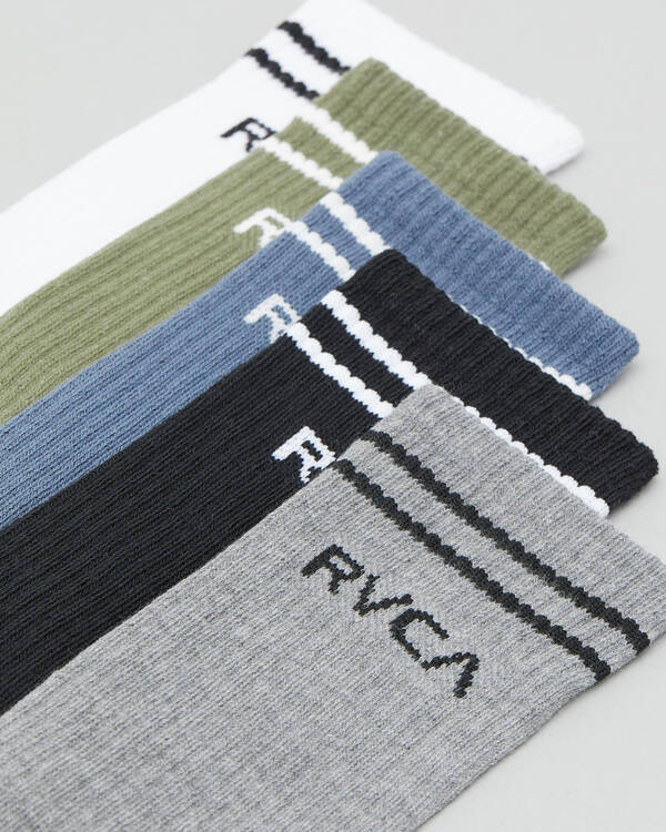 RVCA Union Socks 5 Pack for Mens