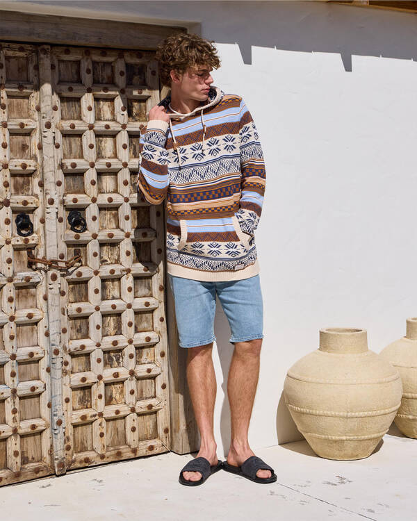 Skylark Brash Hooded Knit Jumper for Mens