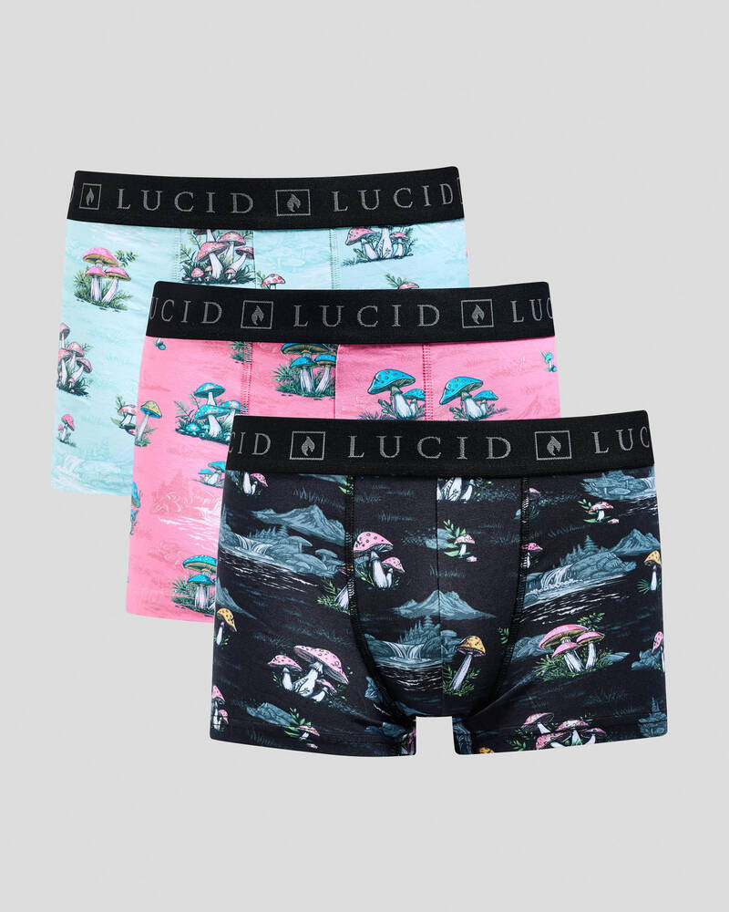 Lucid Organic Fitted Boxer Shorts 3 Pack for Mens