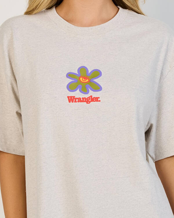Wrangler Daisy Tears Slouch T-Shirt for Womens