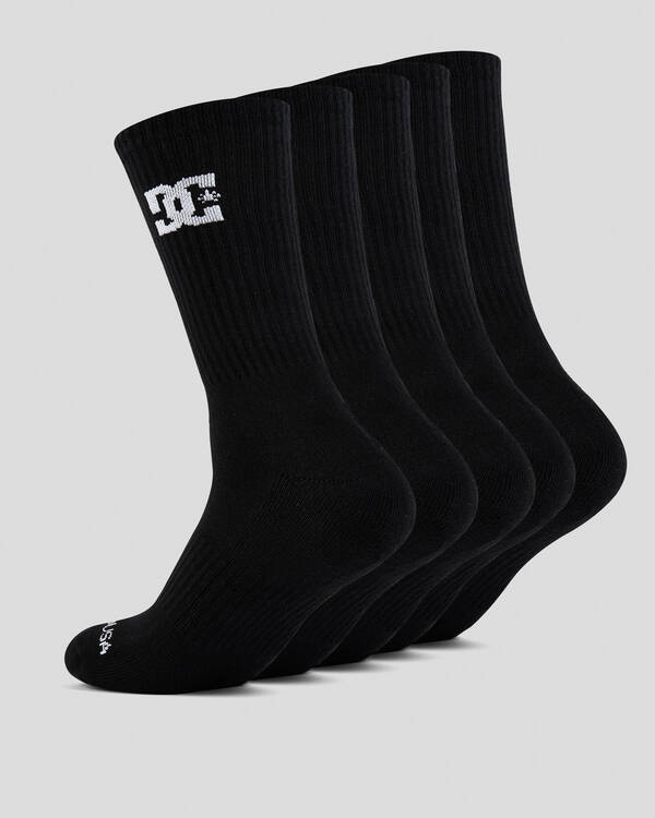 DC Shoes Crew Socks 5 Pack for Mens