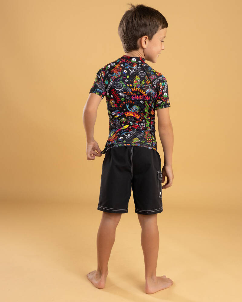Sanction Toddlers' Shrill Short Sleeve Rash Vest for Mens
