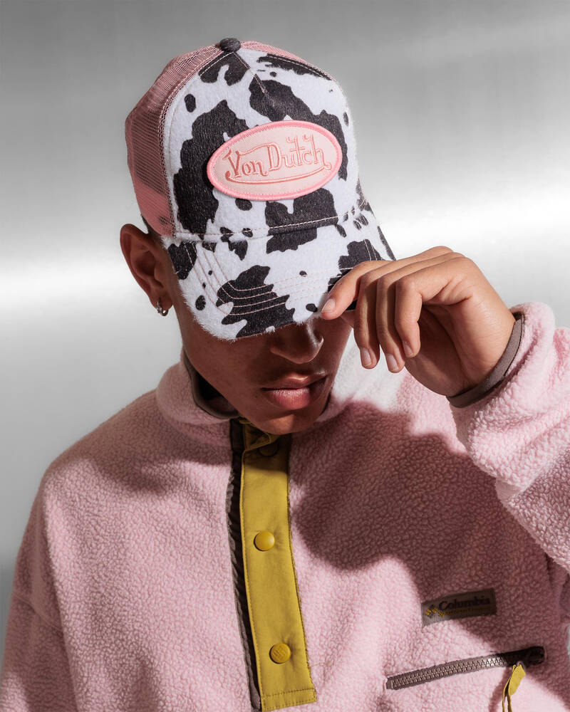 Von Dutch VD Animal Skin Trucker Cap for Unisex