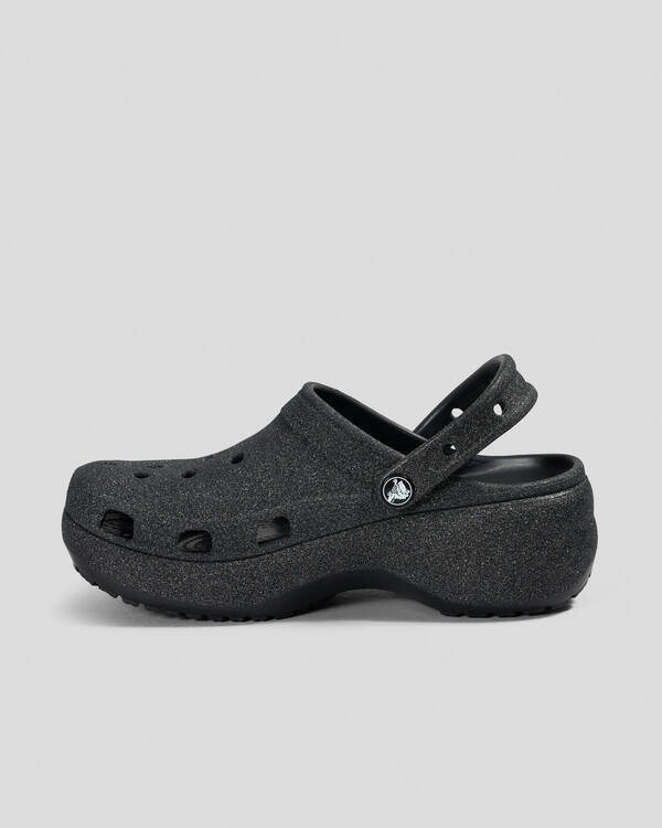 Crocs Platform Glitter Clogs for Unisex
