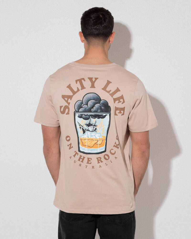 Salty Life On The Rocks T-Shirt for Mens