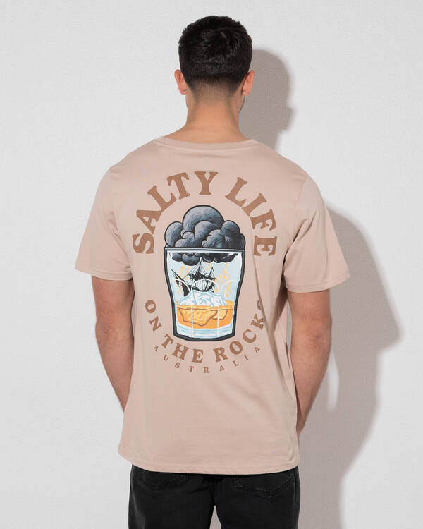 Salty Life On The Rocks T-Shirt for Mens