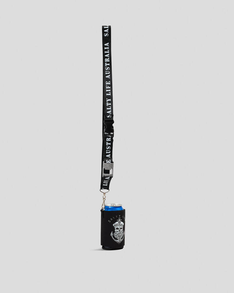 Salty Life Keystone Lanyard Stubby Cooler for Mens