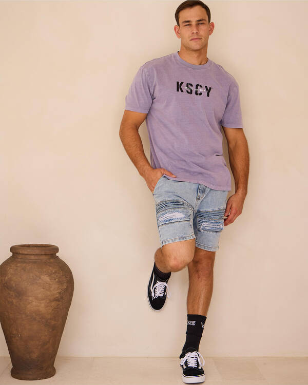 Nena & Pasadena Viper Denim Shorts for Mens