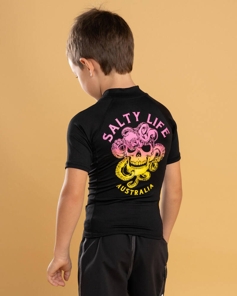 Salty Life Toddlers' Tentacles Short Sleeve Rash Vest for Mens
