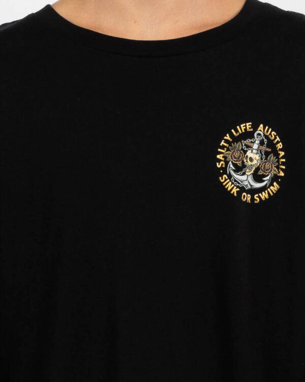 Salty Life Sink Or Swim Long Sleeve T-Shirt for Mens