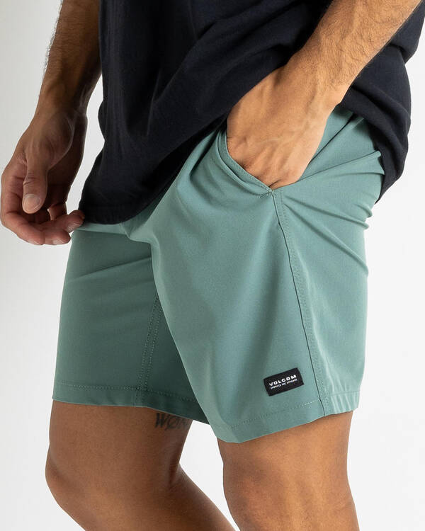 Volcom Stones Hybrid 18" Elastic Waist Shorts for Mens