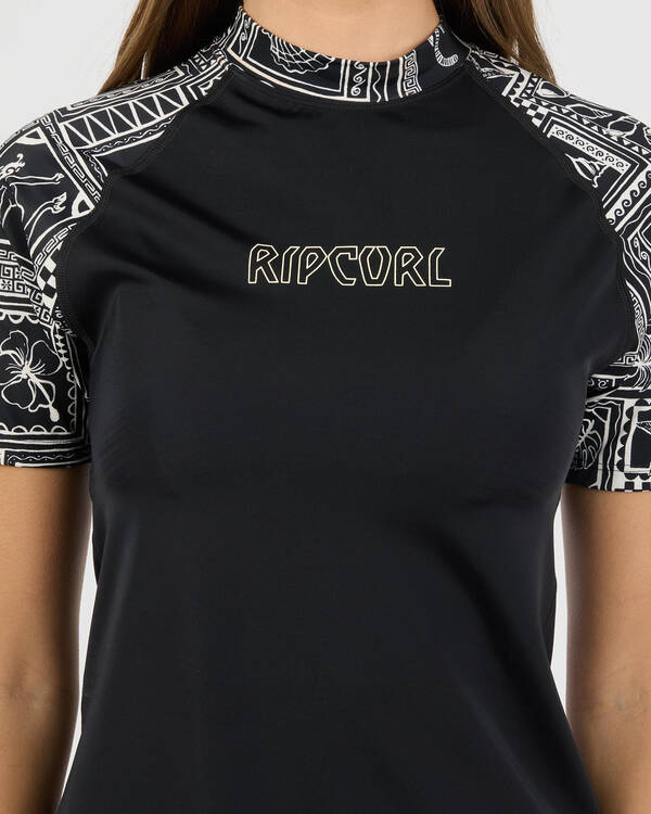 Rip Curl Mermaid Beach Short Sleeve UPF Rash Vest for Womens