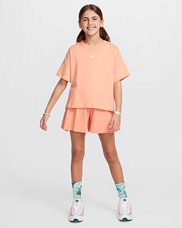 Nike Girls' Sportswear Essential Boxy T-Shirt for Womens
