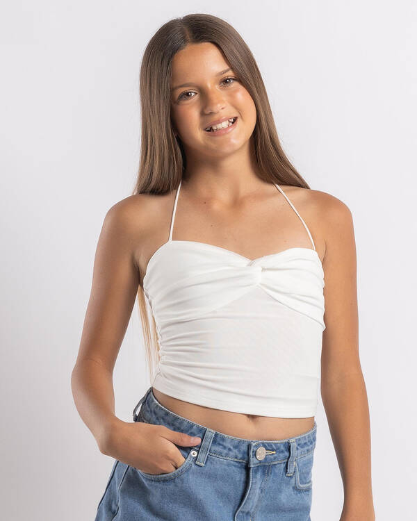 Ava And Ever Girls' James Mesh Halter Top for Womens