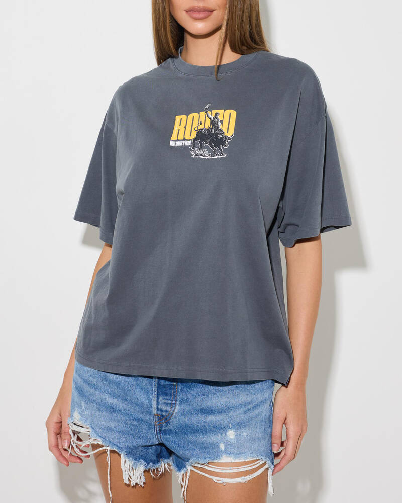 Ringers Western Who Gives A Buck Oversized T-Shirt for Womens