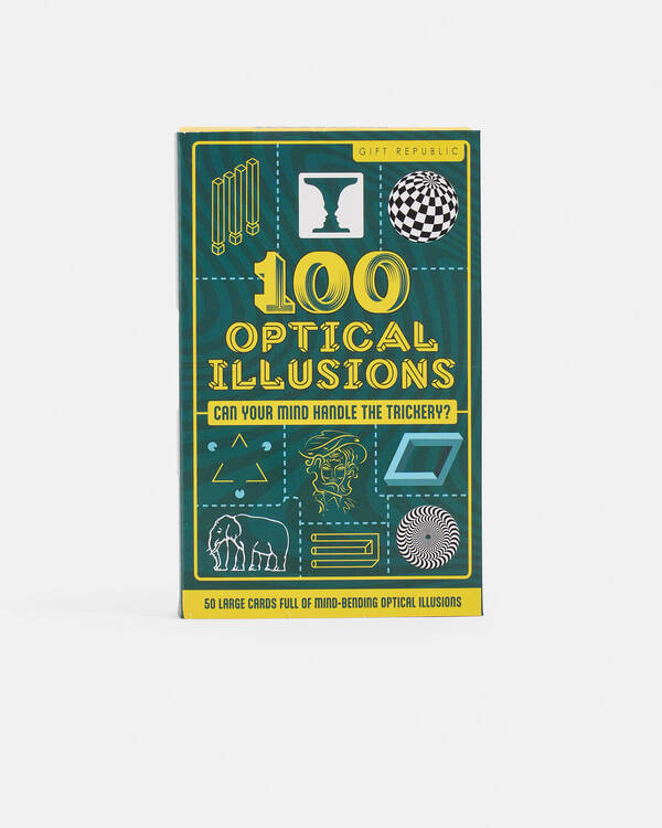 Gift Republic 100 Optical Illusions Cards for Unisex