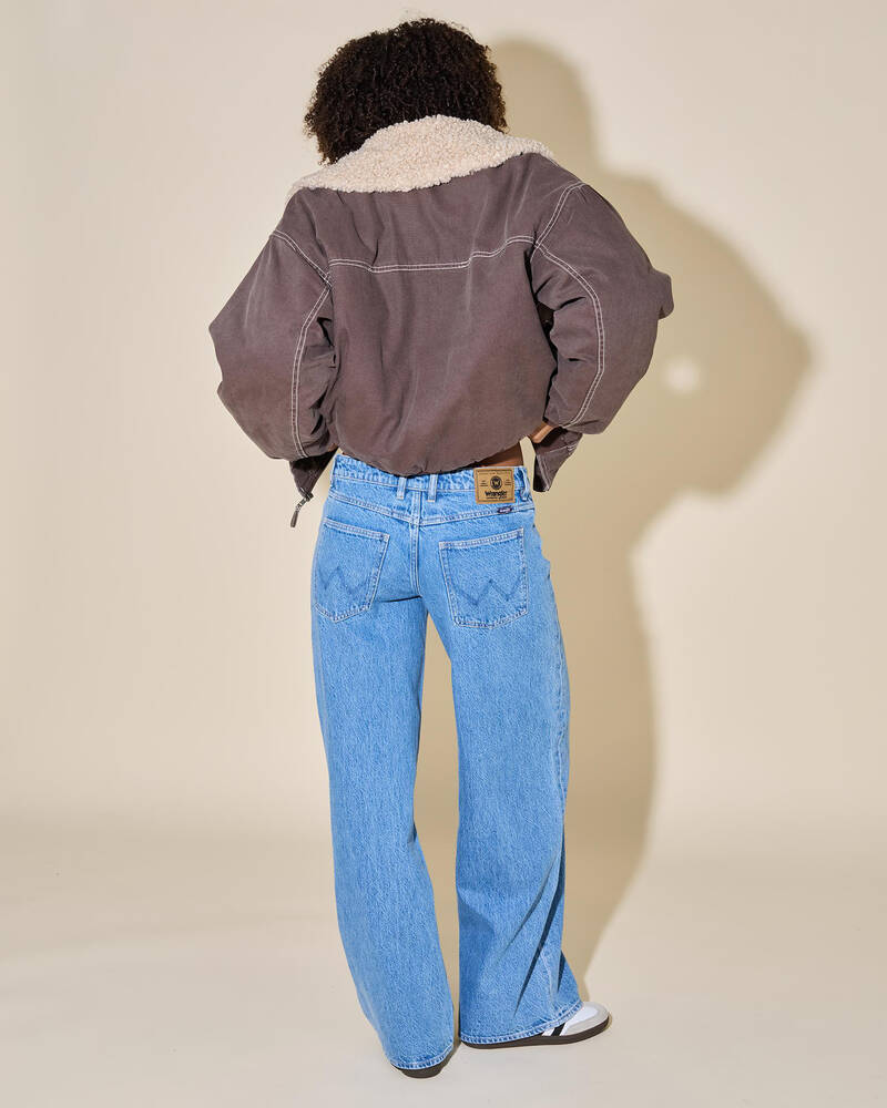 Wrangler Low Farrah Super Baggy Jeans for Womens