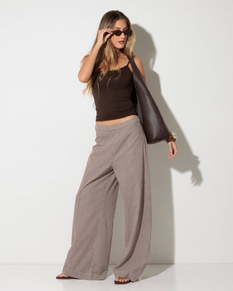 Rhythm London Check Pants for Womens