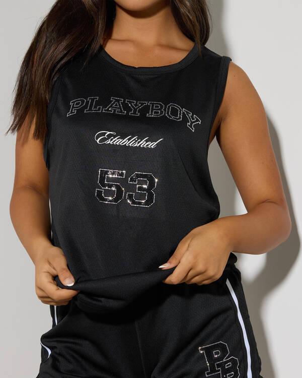 Playboy Playboy '53 Basketball Jersey Tank Top for Womens