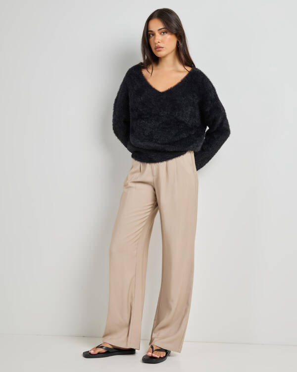 Mooloola Amara V Neck Knit Jumper for Womens