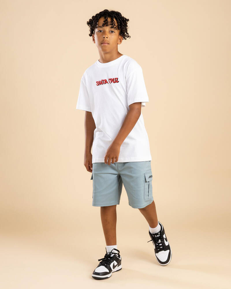 Santa Cruz Boys' Screaming Wave Front T-Shirt for Mens
