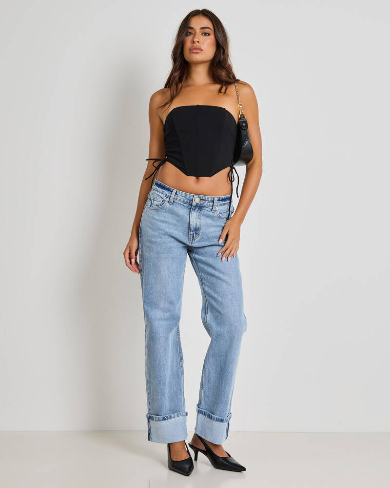 Ava And Ever Jessie Lace Up Corset Top for Womens