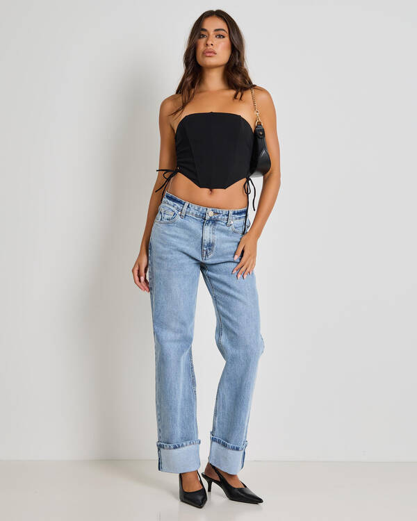 Ava And Ever Jessie Lace Up Corset Top for Womens