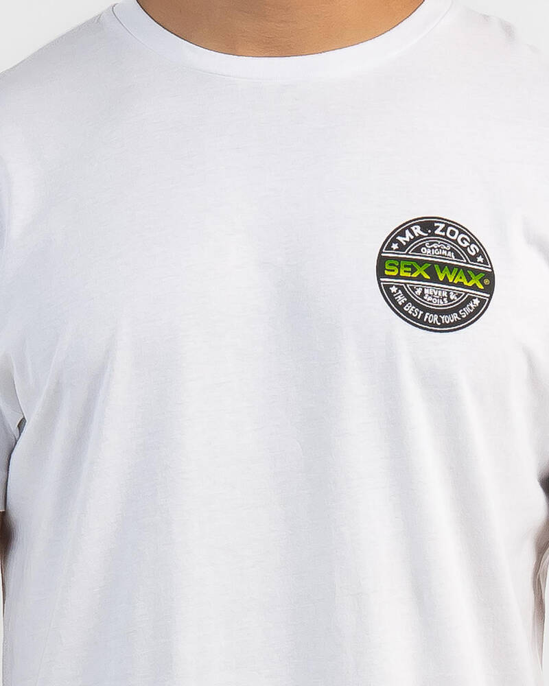 Sex Wax Word Fade Green T-Shirt for Mens
