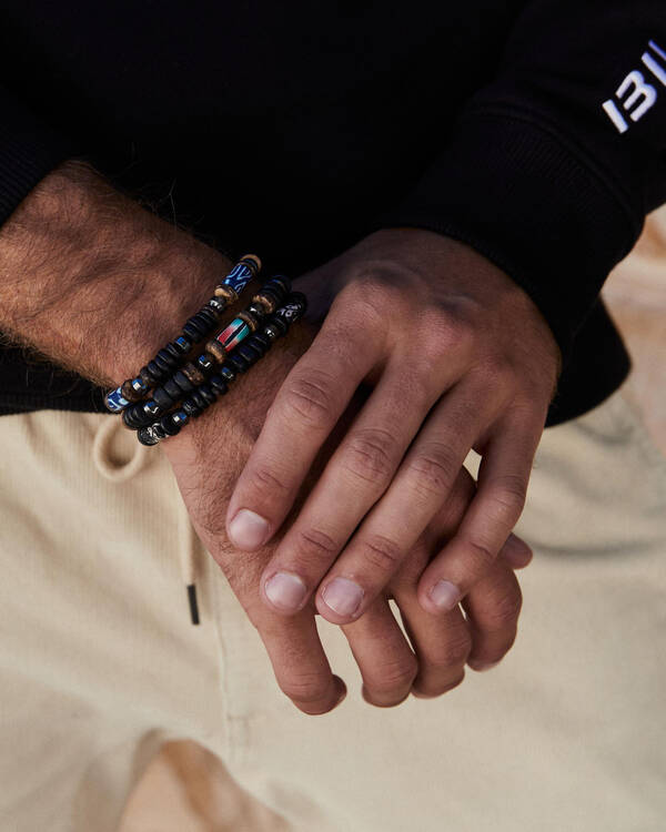 Classics 77 Multi Beaded Combo Bracelet Pack for Mens