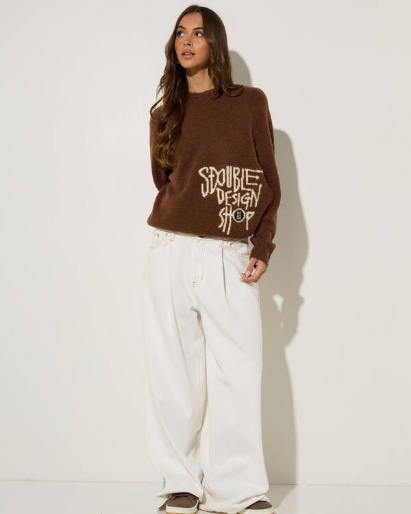 S-Double Placement Knit Jumper for Womens