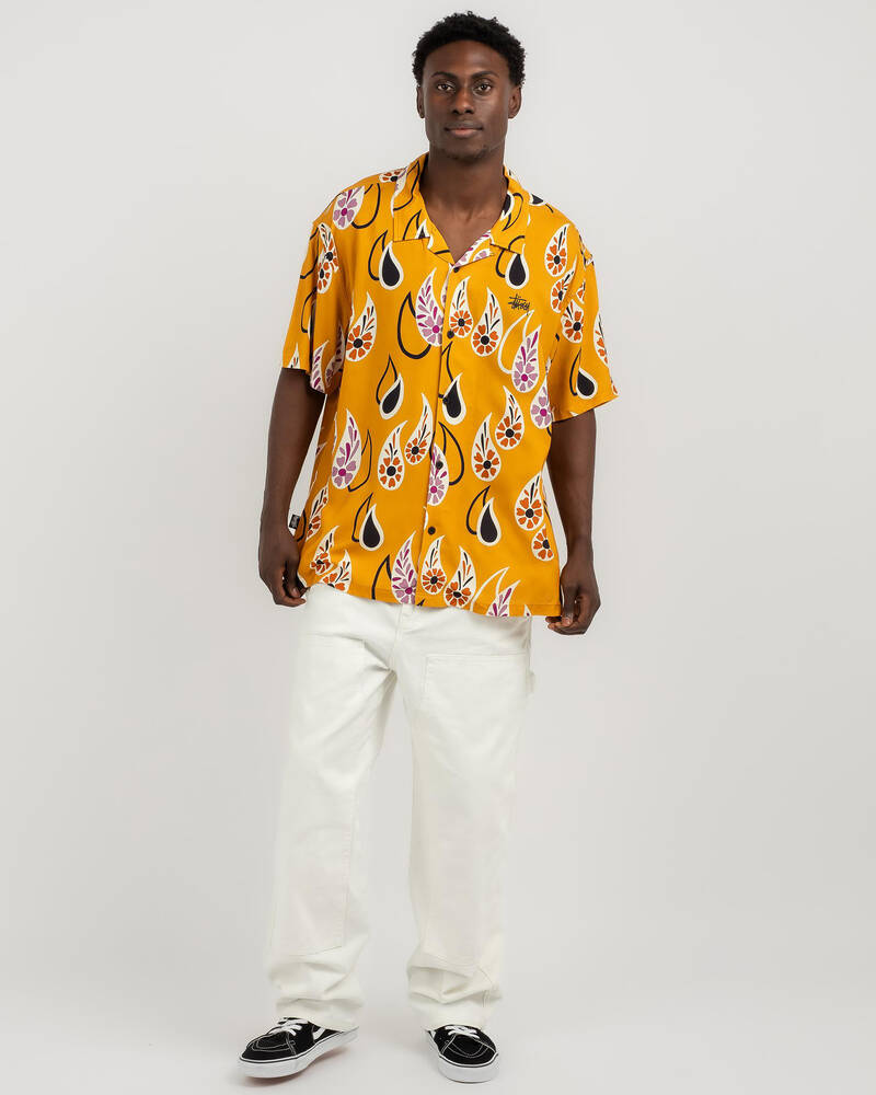 Stussy Paisley Tears Short Sleeve Shirt for Mens