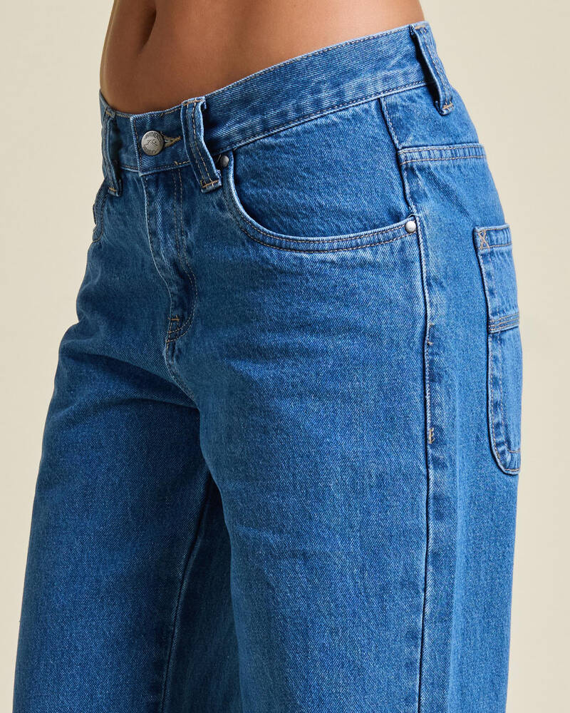 Rusty Wendy Wide Low Jeans for Womens