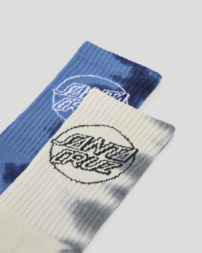 Santa Cruz Opus Dot Crew Socks 2 Pack for Mens