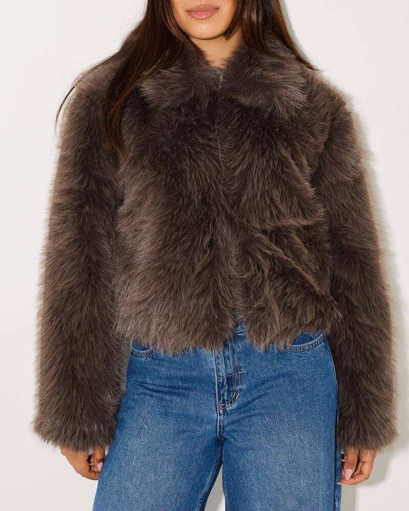Ava And Ever Sloane Faux Fur Jacket for Womens