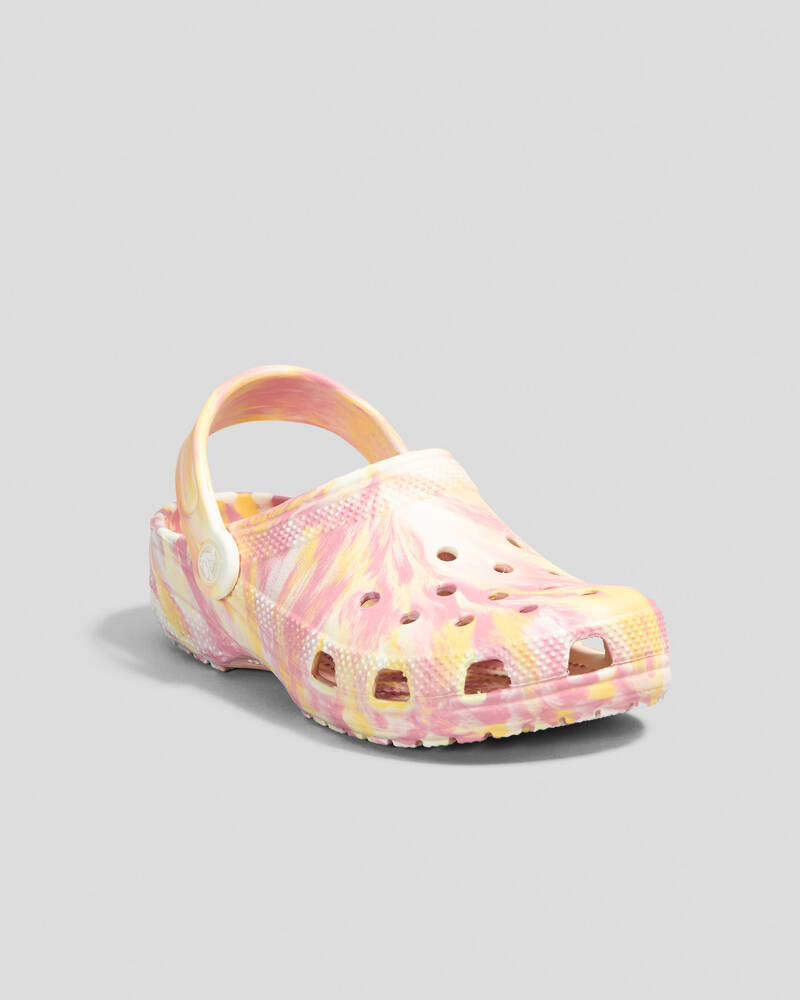 Crocs Kids' Classic Marble Clogs for Unisex