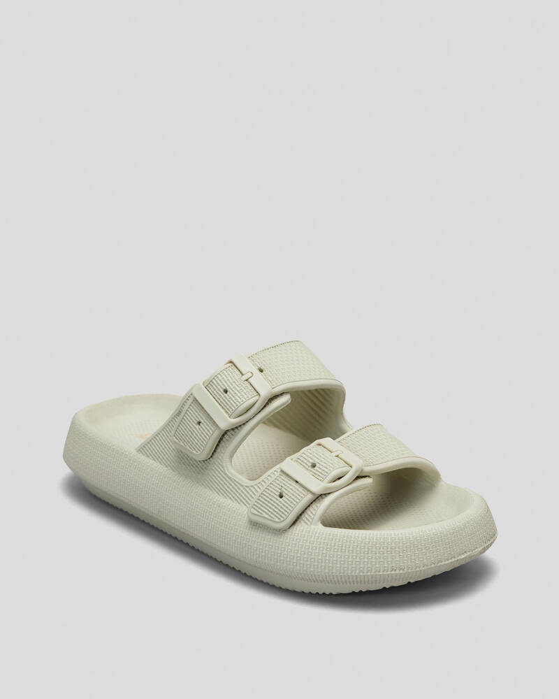 Ava And Ever Cove Double Buckle Slide Sandals for Womens