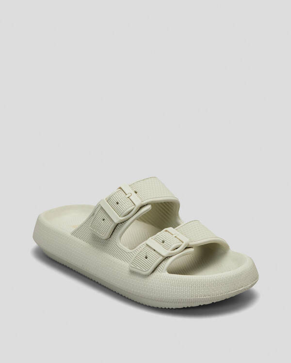 Ava And Ever Cove Double Buckle Slide Sandals for Womens