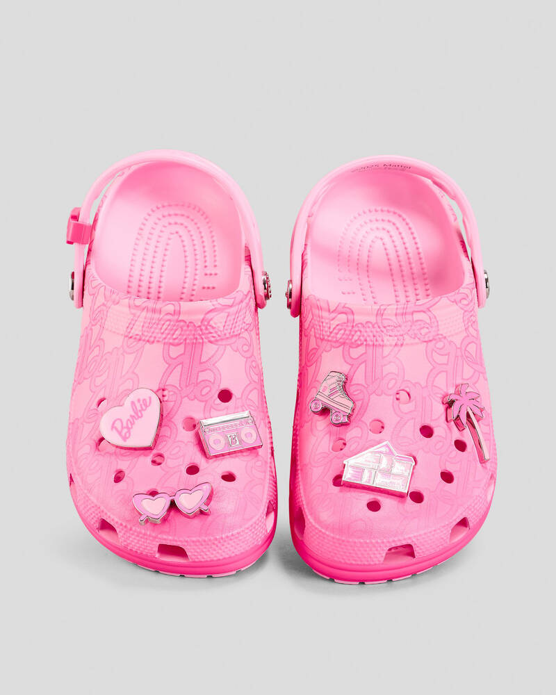 Crocs Mattel Pink Barbie Classic Clogs for Unisex