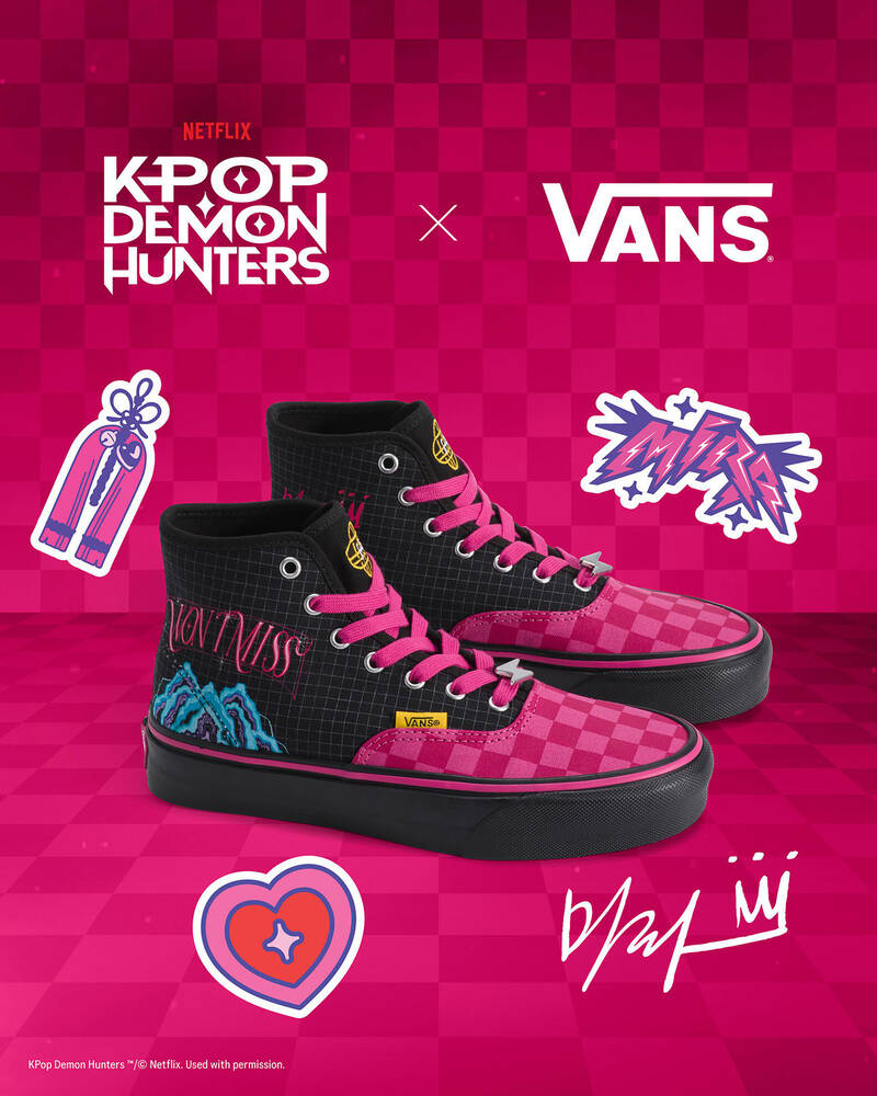 Vans Big Kids' KPop Demon Hunters Authentic Hi Shoes for Unisex