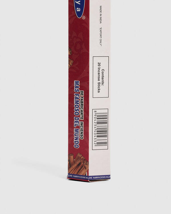 Satya Hexa Cinnamon Incense Sticks- 20 Pack for Unisex