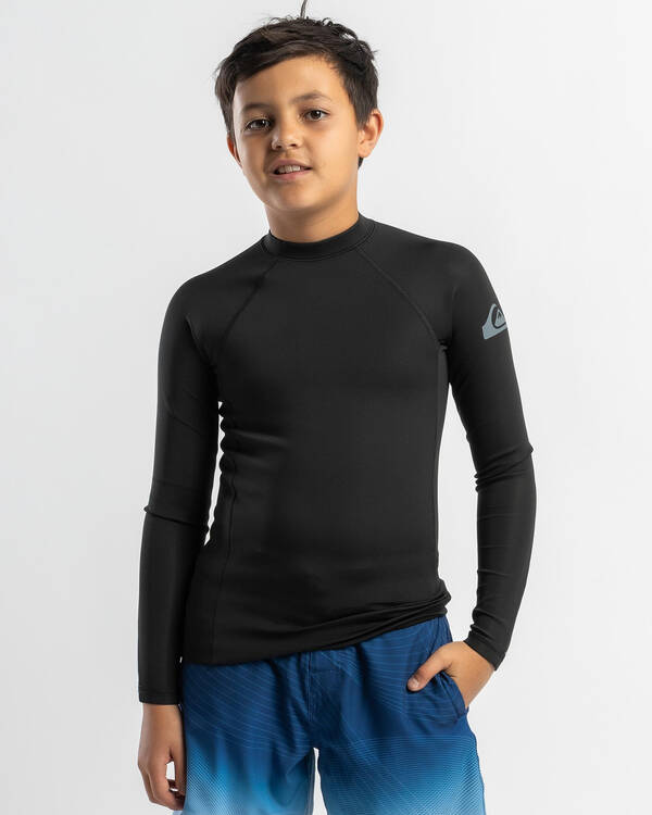 Quiksilver Boys' Everyday Heat Long Sleeve Rash Vest for Mens