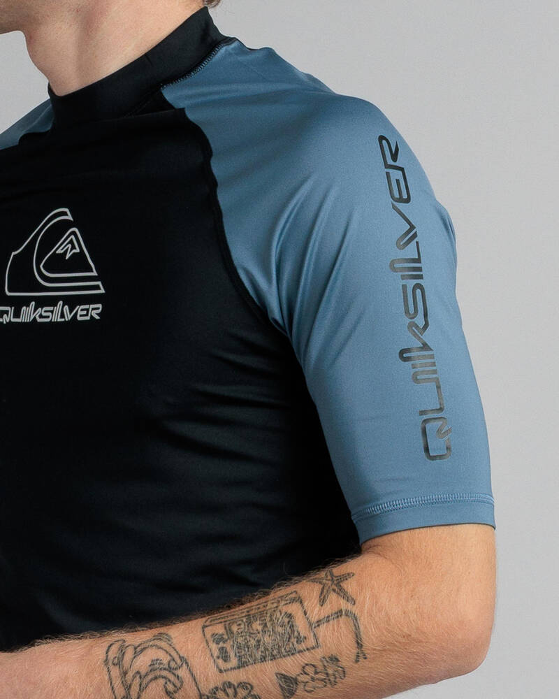 Quiksilver On Tour Short Sleeve Rash Vest for Mens