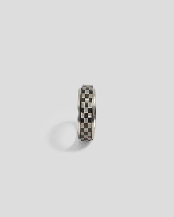 REPUBLIK Checkerboard Spinner Ring for Mens