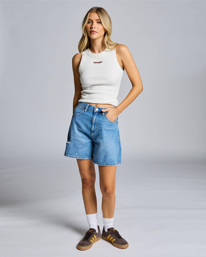 Wrangler High A-Line Shorts for Womens