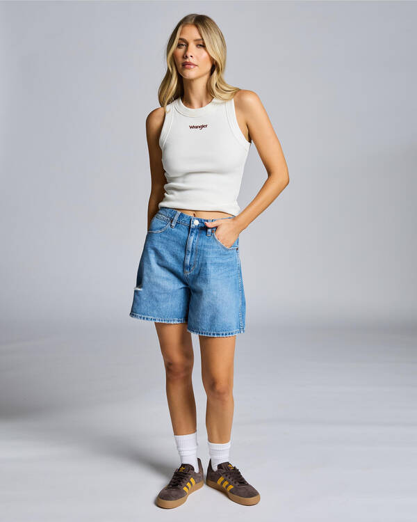 Wrangler High A-Line Shorts for Womens