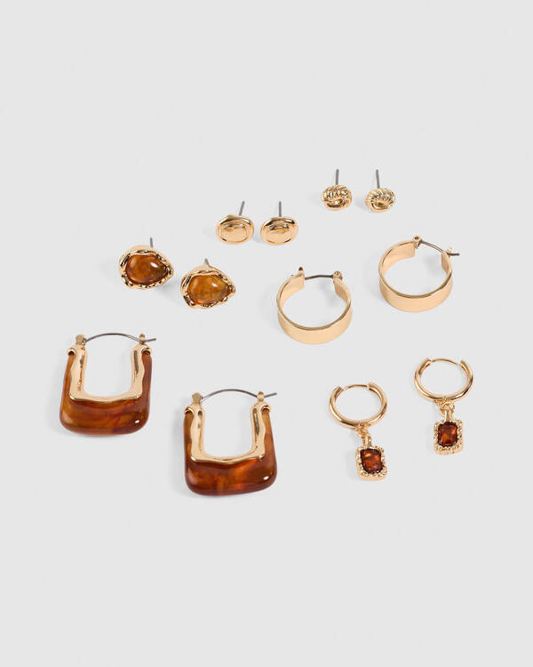 Karyn In LA Rosewood Earring Pack for Womens