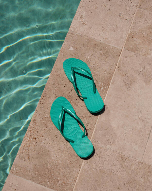 Havaianas Kids' Slim Metallic Thongs for Womens